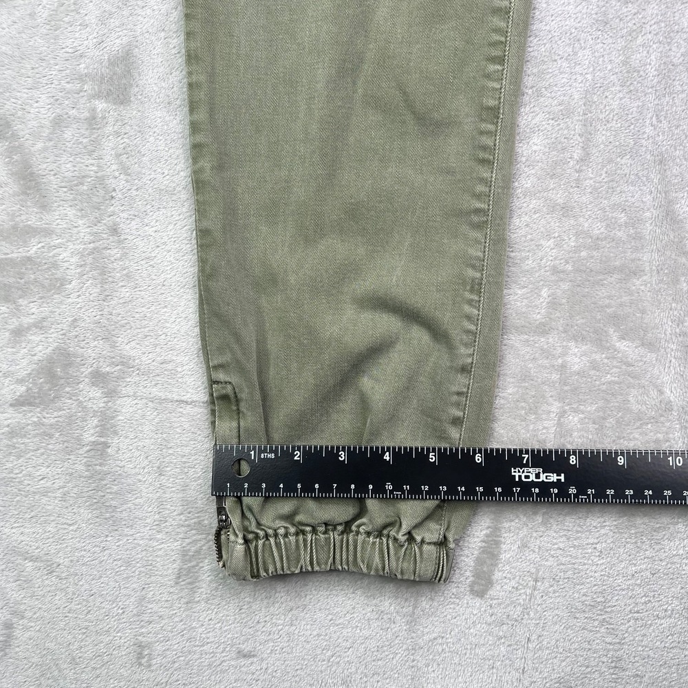 Paige Mayslie Joggers Womens 29 Vintage Ivy Green Cropped Jogger Pants Denim - Picture 8 of 14
